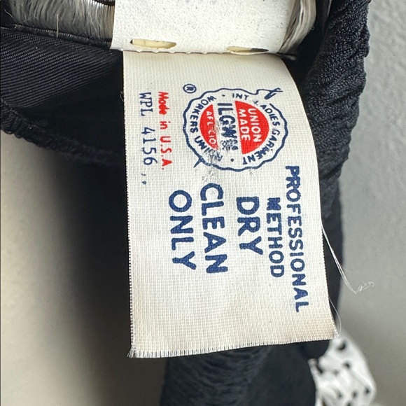 Vintage Darcy Union Made 80s Black and White Polka Dot Party Dress, Sz 9/10 - Picture 12 of 14